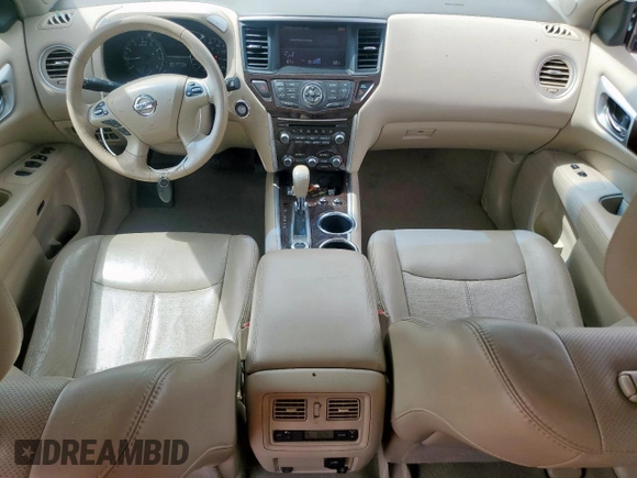 2013 Nissan Pathfinder Platinum with VIN 5N1AR2MM6DC637543, listed as a Copart auction lot 60905345 with 189,420 mi miles and Salvage title. Bid and sale history available at DreamBid. Image 8.