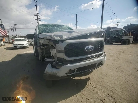 2023 Ford F-150 XL with VIN 1FTEW1CP7PKF98136, listed as a Copart auction lot 45031375 with 0 mi miles and Non Repairable. Bid and sale history available at carsss.com. Image 11.