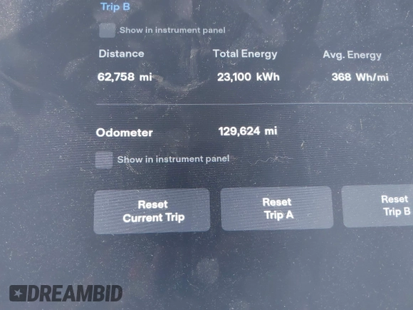 2016 Tesla Model S 90D with VIN 5YJSA1E48GF144821, listed as a IAAI auction lot 42206473 with 129,624 mi miles and . Bid and sale history available at DreamBid. Image 15.