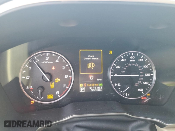 2020 Subaru Legacy Limited with VIN 4S3BWAN62L3010901, listed as a Copart auction lot 48632545 with 56,690 mi miles and Salvage title. Bid and sale history available at DreamBid. Image 9.