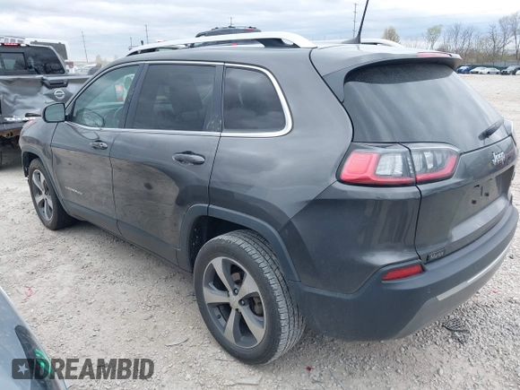 2019 Jeep Cherokee Limited with VIN 1C4PJLDB4KD479382, listed as a IAAI auction lot 42040293 with 104,533 mi miles and . Bid and sale history available at DreamBid. Image 3.
