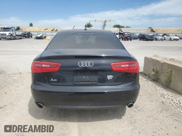 2013 Audi A6 Premium Plus with VIN WAUGFAFC6DN120024, listed as a Copart auction lot 57146605 with 140,767 mi miles and Salvage title. Bid and sale history available at DreamBid. Image 6.