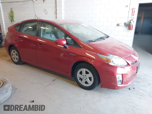 2010 Toyota Prius II with VIN JTDKN3DU0A0090048, listed as a IAAI auction lot 42136695 with Not Provided miles. Bid and sale history available at carsss.com. Image 1.