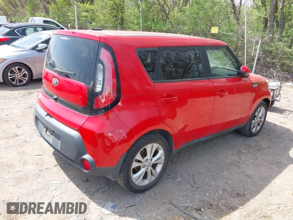 2015 Kia Soul + with VIN KNDJP3A51F7785902, listed as a IAAI auction lot 42060311 with 109,819 mi miles. Bid and sale history available at carsss.com. Image 4.