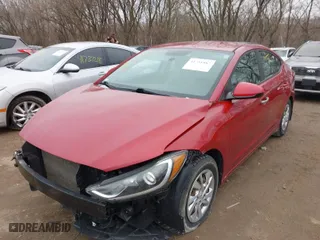 2017 Hyundai Elantra SE with VIN KMHD74LF4HU074705, listed as a IAAI auction lot 41751982 with 122,663 mi miles. Bid and sale history available at carsss.com. Image 2.