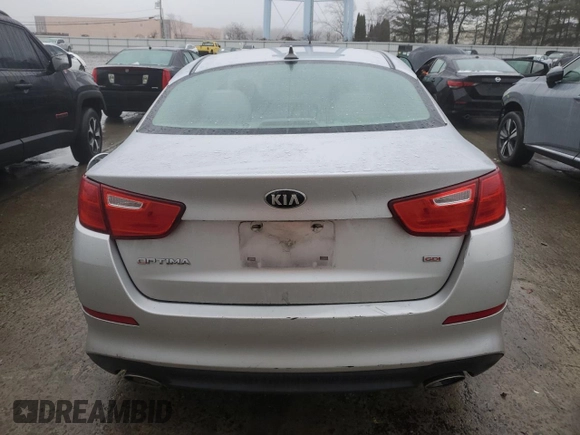2014 Kia Optima LX with VIN 5XXGM4A78EG260190, listed as a Copart auction lot 45137135 with 235,296 mi miles and Salvage title. Bid and sale history available at DreamBid. Image 6.