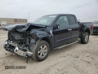 2021 Ford F-150 XL with VIN 1FTEX1EP2MFC25567, listed as a Copart auction lot 44474135 with 27,863 mi miles and Salvage title. Bid and sale history available at DreamBid. Image 1.