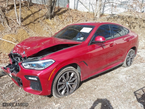 2021 BMW X6 xDrive40i with VIN 5UXCY6C01M9F72797, listed as a IAAI auction lot 41810317 with 16,084 mi miles. Bid and sale history available at carsss.com. Image 18.