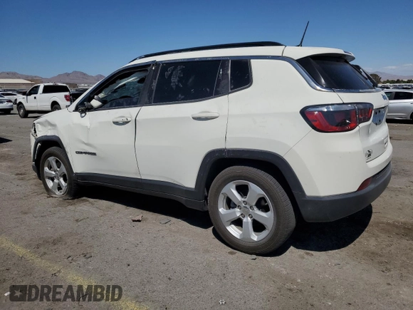 2020 Jeep Compass Latitude z VIN 3C4NJCBB6LT141472, wystawiony jako Copart lot #55794985 z przebiegiem Nie podano mil oraz Szkoda całkowita • Salvage title. Historia ofert i sprzedaży dostępna na DreamBid. Obrazek 2.