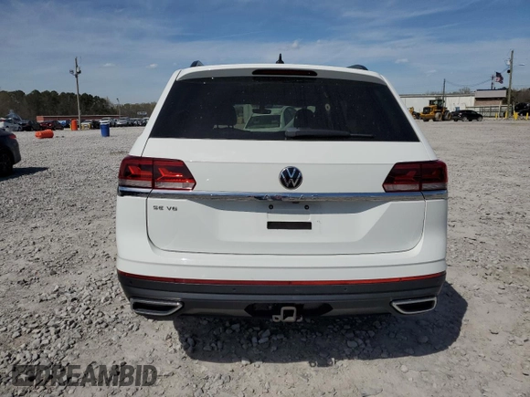 2021 Volkswagen Atlas SE with VIN 1V2JR2CA8MC561267, listed as a Copart auction lot 49946295 with 57,876 mi miles and Salvage title. Bid and sale history available at DreamBid. Image 6.