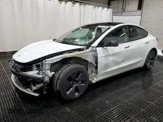 2022 Tesla Model 3 with VIN 5YJ3E1EA6NF370092, listed as a Copart auction lot 54396245 with 98,048 mi miles and Clean Title. Bid and sale history available at DreamBid. Image 1.