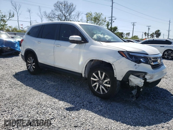 2020 Honda Pilot EX-L with VIN 5FNYF5H51LB024599, listed as a Copart auction lot 49504135 with 72,447 mi miles and Salvage Title. Bid and sale history available at carsss.com. Image 4.