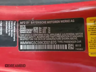2019 MINI Convertible Cooper с VIN WMWWG5C56K3D01870, выставлен на аукционе Copart как лот 56664905 с пробегом 94 250 миль миль и Списание • Salvage title. История ставок и продаж доступна на DreamBid. Изображение 13.