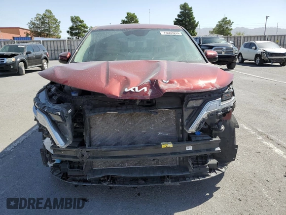 2024 Kia Carnival LX with VIN KNDNB4H32R6337785, listed as a Copart auction lot 73603244 with 22,129 mi miles and Salvage Title. Bid and sale history available at carsss.com. Image 5.