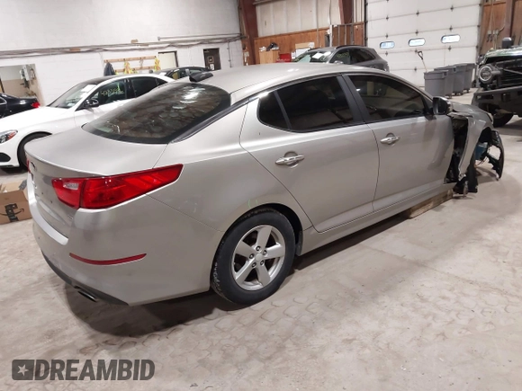 2015 Kia Optima LX с VIN 5XXGM4A74FG355766, выставлен на аукционе IAAI как лот 42343497 с пробегом 155 482 миль миль и . История ставок и продаж доступна на DreamBid. Изображение 4.