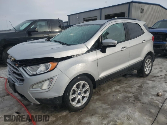 2019 Ford EcoSport SE with VIN MAJ3S2GE2KC272352, listed as a Copart auction lot 46612035 with 83,318 mi miles and Salvage Title. Bid and sale history available at DreamBid. Image 1.