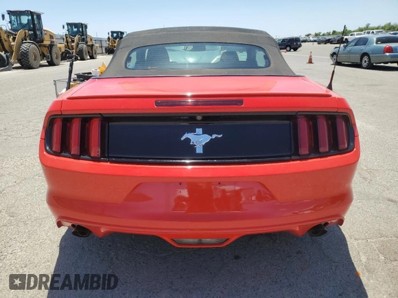2015 Ford Mustang V6 with VIN 1FATP8EM9F5382940, listed as a Copart auction lot 56762445 with 47,155 mi miles and Salvage title. Bid and sale history available at DreamBid. Image 6.