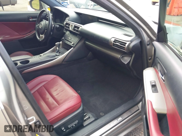 2015 Lexus IS 250 with VIN JTHBF1D29F5050317, listed as a IAAI auction lot 40681786 with 173,799 mi miles. Bid and sale history available at carsss.com. Image 5.