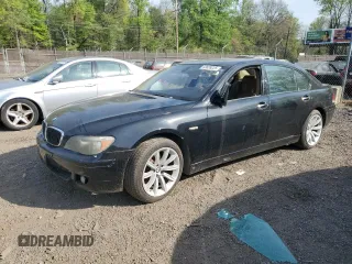 2008 BMW 7 Series 750Li with VIN WBAHN83588DT83469, listed as a Copart auction lot 53639225 with Not Provided miles and Salvage Title. Bid and sale history available at carsss.com. Image 1.
