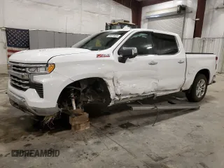 2024 Chevrolet Silverado 1500 LTZ with VIN 1GCUDGEL9RZ183215, listed as a Copart auction lot 84414624 with 12,651 mi miles and Salvage Title. Bid and sale history available at DreamBid. Image 1.