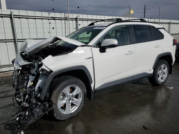 2021 Toyota RAV4 Hybrid XLE with VIN JTMRWRFV2MD125397, listed as a Copart auction lot 51694095 with 23,429 mi miles and Salvage Title. Bid and sale history available at carsss.com. Image 1.