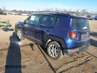 2020 Jeep Renegade Latitude with VIN ZACNJABB4LPL27228, listed as a IAAI auction lot 41271336 with 44,098 mi miles. Bid and sale history available at carsss.com. Image 3.