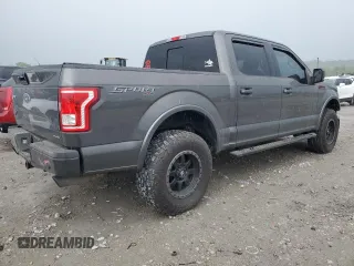 2016 Ford F-150 XLT with VIN 1FTEW1EFXGKF18400, listed as a Copart auction lot 55776805 with 128,771 mi miles and Salvage title. Bid and sale history available at DreamBid. Image 3.
