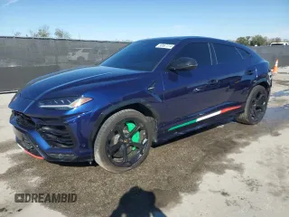 2019 Lamborghini Urus z VIN ZPBUA1ZL7KLA02968, wystawiony jako Copart lot #69967374 z przebiegiem 9747 mil mil oraz Szkody całkowita. Historia ofert i sprzedaży dostępna na DreamBid. Obrazek 1.