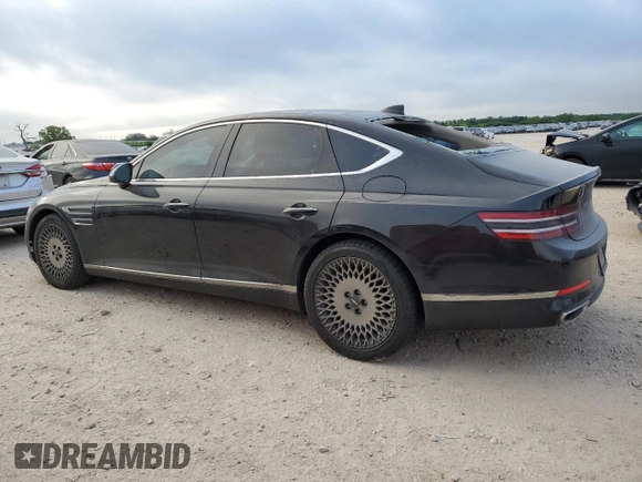 2022 Genesis G80 2.5T with VIN KMTGB4SC1NU104196, listed as a Copart auction lot 53179545 with 53,600 mi miles and Clean title. Bid and sale history available at DreamBid. Image 2.