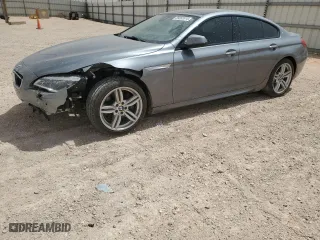2017 BMW 6 Series 650i with VIN WBA6D4C56HD977805, listed as a Copart auction lot 56655514 with 62,711 mi miles and Salvage Title. Bid and sale history available at carsss.com. Image 1.
