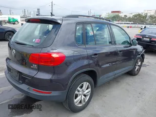 2016 Volkswagen Tiguan S with VIN WVGBV7AX6GW558257, listed as a IAAI auction lot 42185141 with 107,894 mi miles and . Bid and sale history available at DreamBid. Image 4.