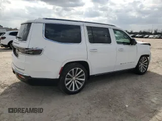 2023 Jeep Grand Wagoneer with VIN 1C4SJVEJ0PS545778, listed as a Copart auction lot 43925725 with 27,771 mi miles and Salvage title. Bid and sale history available at DreamBid. Image 3.