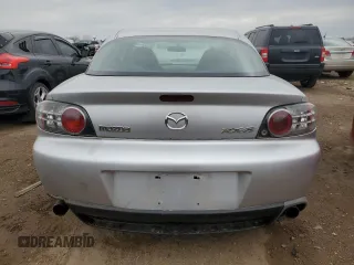 2004 Mazda RX-8 with VIN JM1FE17N240134176, listed as a Copart auction lot 53556025 with 97,818 mi miles and Clean Title. Bid and sale history available at carsss.com. Image 6.