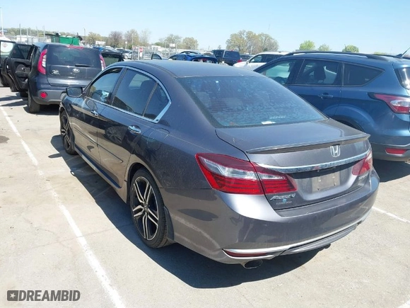 2016 Honda Accord Sedan Sport with VIN 1HGCR2F59GA058518, listed as a IAAI auction lot 41858731 with 173,539 mi miles. Bid and sale history available at carsss.com. Image 3.