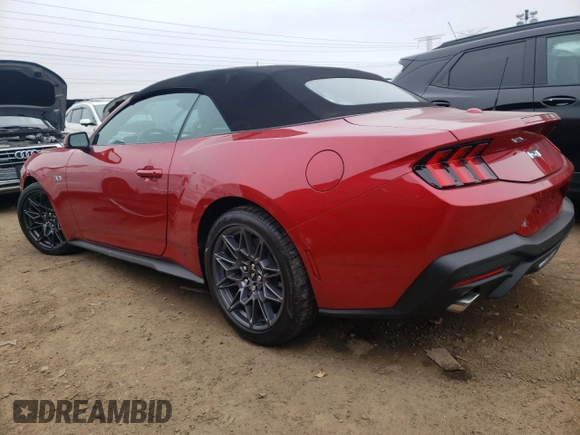 2024 Ford Mustang GT Premium with VIN 1FAGP8FF8R5108165, listed as a Copart auction lot 43248194 with 33 mi miles and Salvage title. Bid and sale history available at DreamBid. Image 2.