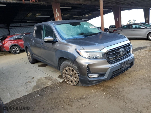 2021 Honda Ridgeline RTL-E with VIN 5FPYK3F78MB020661, listed as a Copart auction lot 85374724 with 18,708 mi miles and Salvage Title. Bid and sale history available at carsss.com. Image 4.