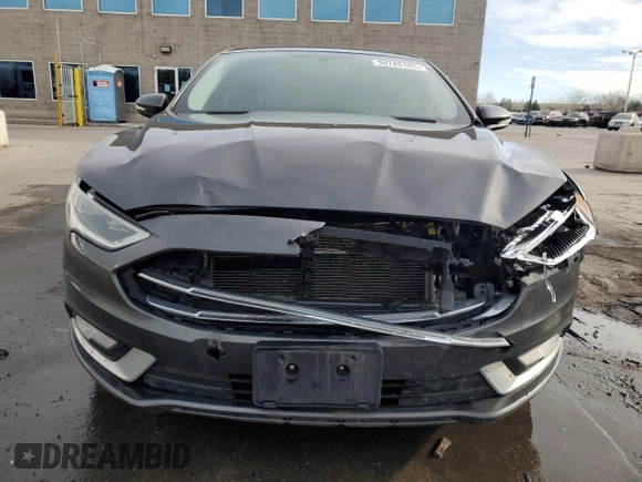 2017 Ford Fusion SE with VIN 3FA6P0H96HR122467, listed as a Copart auction lot 50746185 with 142,308 mi miles and Salvage Title. Bid and sale history available at DreamBid. Image 5.