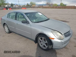 2004 Infiniti G35 w/Leather with VIN JNKCV51F44M700650, listed as a IAAI auction lot 42141678 with 113,634 mi miles. Bid and sale history available at carsss.com. Image 1.