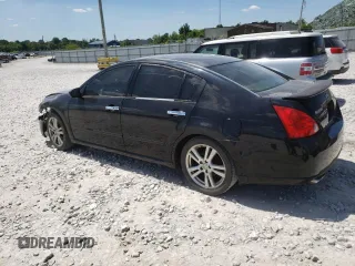 2008 Nissan Maxima 3.5 SE with VIN 1N4BA41E68C809414, listed as a Copart auction lot 58455924 with 0 mi miles and Salvage Title. Bid and sale history available at carsss.com. Image 2.