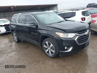 2018 Chevrolet Traverse LT z VIN 1GNERHKW9JJ102427, wystawiony jako IAAI lot #41947439 z przebiegiem 188 775 mil mil oraz . Historia ofert i sprzedaży dostępna na DreamBid. Obrazek 1.
