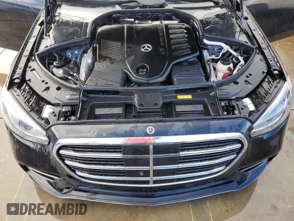 2023 Mercedes-Benz S-Class S 500 with VIN W1K6G6DB2PA174022, listed as a Copart auction lot 74683414 with 0 mi miles and Salvage Title. Bid and sale history available at carsss.com. Image 11.
