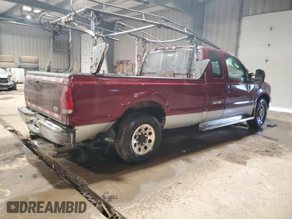 2005 Ford Super Duty F-250 XL with VIN 1FTSX20Y25EA94768, listed as a Copart auction lot 45927315 with 94,154 mi miles and Salvage Title. Bid and sale history available at carsss.com. Image 3.