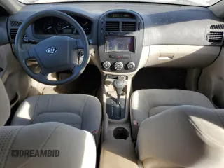 2008 Kia Spectra EX with VIN KNAFE121985568301, listed as a Copart auction lot 74066674 with 91,240 mi miles and Salvage Title. Bid and sale history available at carsss.com. Image 8.