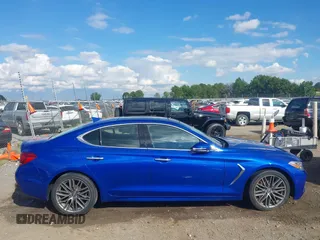 2019 Genesis G70 2.0T Advanced with VIN KMTG34LA1KU021793, listed as a IAAI auction lot 40461168 with 41,903 mi miles. Bid and sale history available at carsss.com. Image 13.