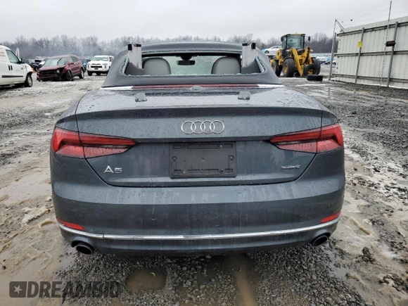 2019 Audi A5 Cabriolet Premium z VIN WAUWNGF59KN006471, wystawiony jako Copart lot #43563665 z przebiegiem 19 627 mil mil oraz Szkoda całkowita • Salvage title. Historia ofert i sprzedaży dostępna na DreamBid. Obrazek 6.