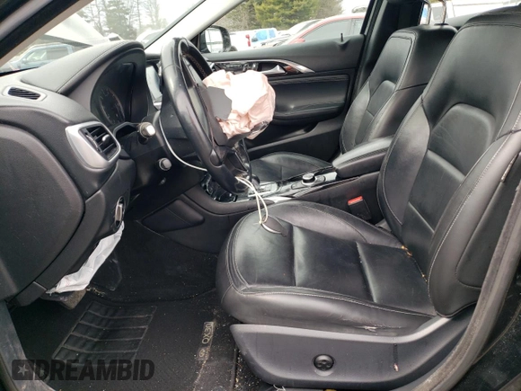 2018 Infiniti QX30 Luxury with VIN SJKCH5CR8JA057438, listed as a Copart auction lot 46756635 with 61,255 mi miles and Salvage title. Bid and sale history available at DreamBid. Image 7.