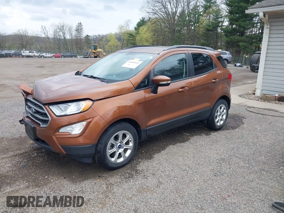 2018 Ford EcoSport SE with VIN MAJ3P1TEXJC229328, listed as a IAAI auction lot 42059911 with 27,531 mi miles. Bid and sale history available at carsss.com. Image 20.