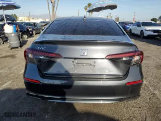2025 Honda Civic Sedan Hybrid Sport with VIN 2HGFE4F83SH312992, listed as a Copart auction lot 47895135 with 0 mi miles and Salvage Title. Bid and sale history available at carsss.com. Image 6.