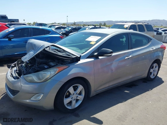 2012 Hyundai Elantra GLS with VIN KMHDH4AE3CU314262, listed as a IAAI auction lot 41973510 with 175,597 mi miles. Bid and sale history available at carsss.com. Image 2.