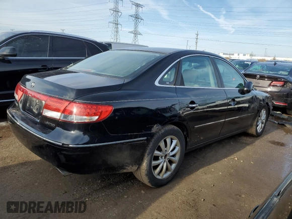 2007 Hyundai Azera SE z VIN KMHFC46F17A154947, wystawiony jako Copart lot #49224835 z przebiegiem 211 940 mil mil oraz Szkoda całkowita • Salvage title. Historia ofert i sprzedaży dostępna na DreamBid. Obrazek 3.
